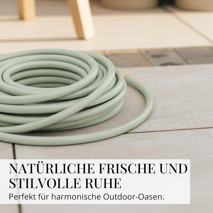 Livlig53 Gartenschlauch 1/2 Zoll, 20m: Wasserschlauch Made in Germany, Recycling-Material, formstabi