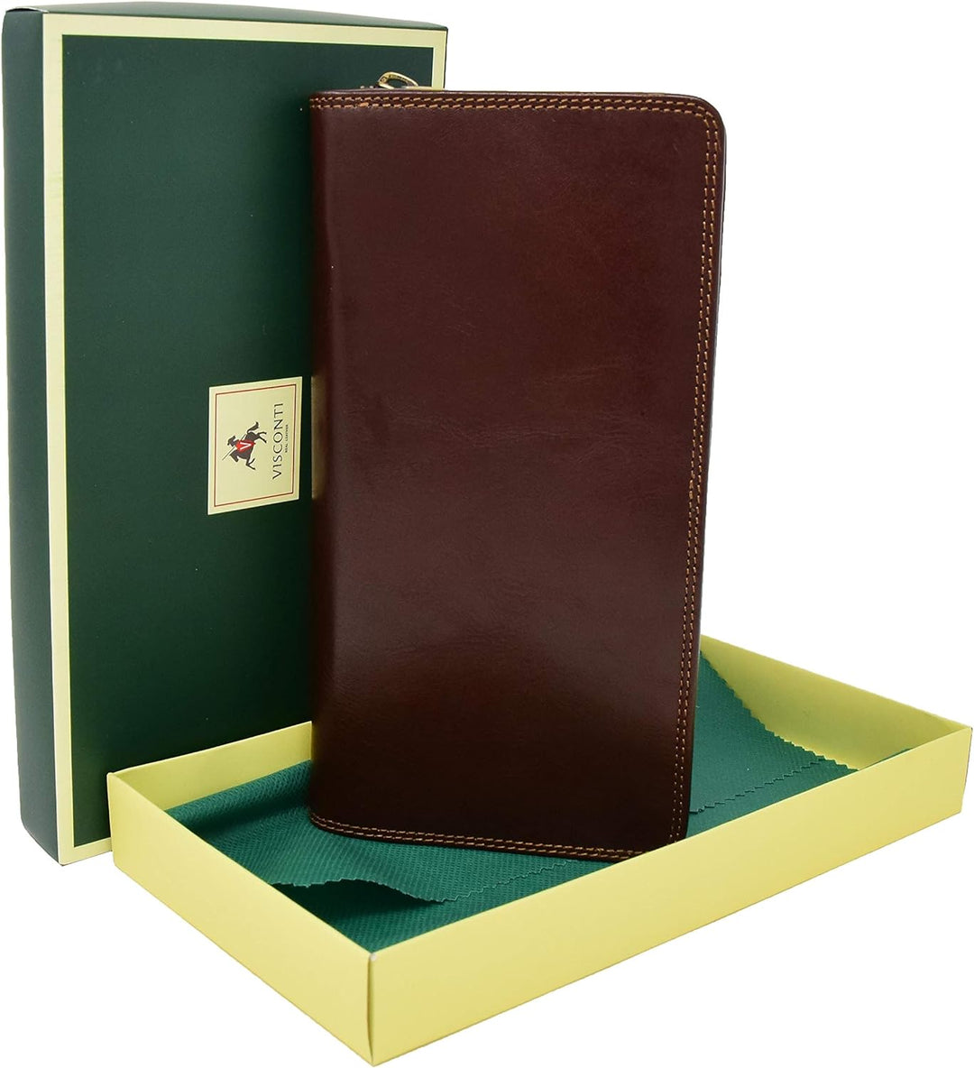 A1 FASHION GOODS Echt Italienisches Leder Reise Reisepass Brieftasche Karten ID Unterlagen Bordkarte