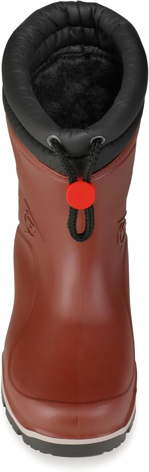 DUNLOP Protective Footwear Kids Blizzard, gefütterte Kinder Gummistiefel 24 EU Burgundy, Burgundy 24