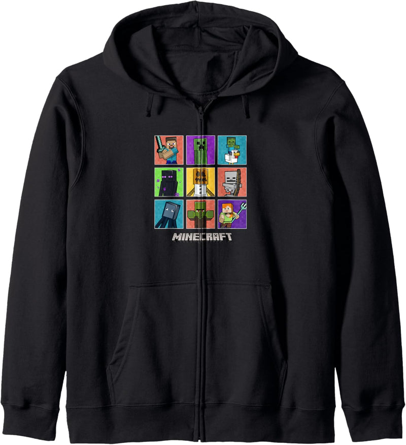 Die Minecraft-Gruppe hat eine farbige Box Up gedreht Kapuzenjacke