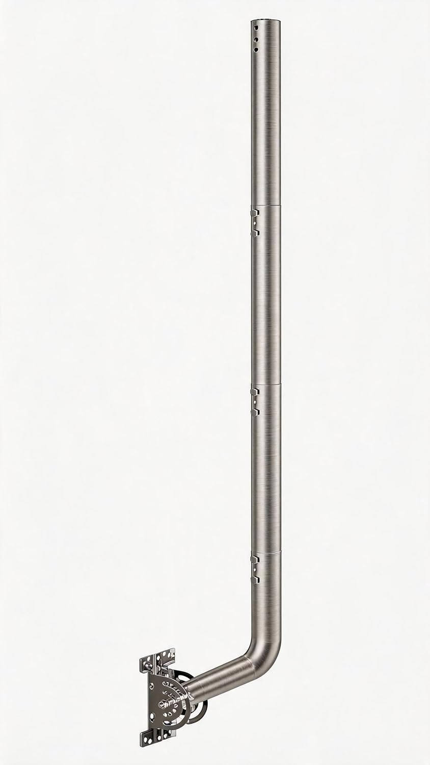 134 cm Schwerlast verstellbare Antennen-Wandhalterung –430 Edelstahl J-Pole Masthalterung für Starli