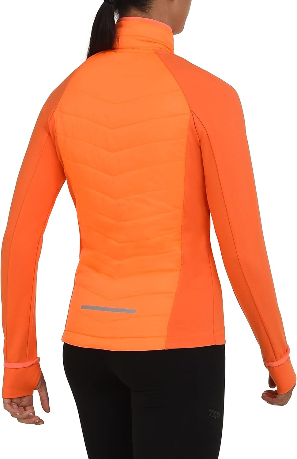 TCA Damen Excel Runner ganzjährige, leichte, wasserabweisende verstaubare Laufjacke XS Orange, XS Or