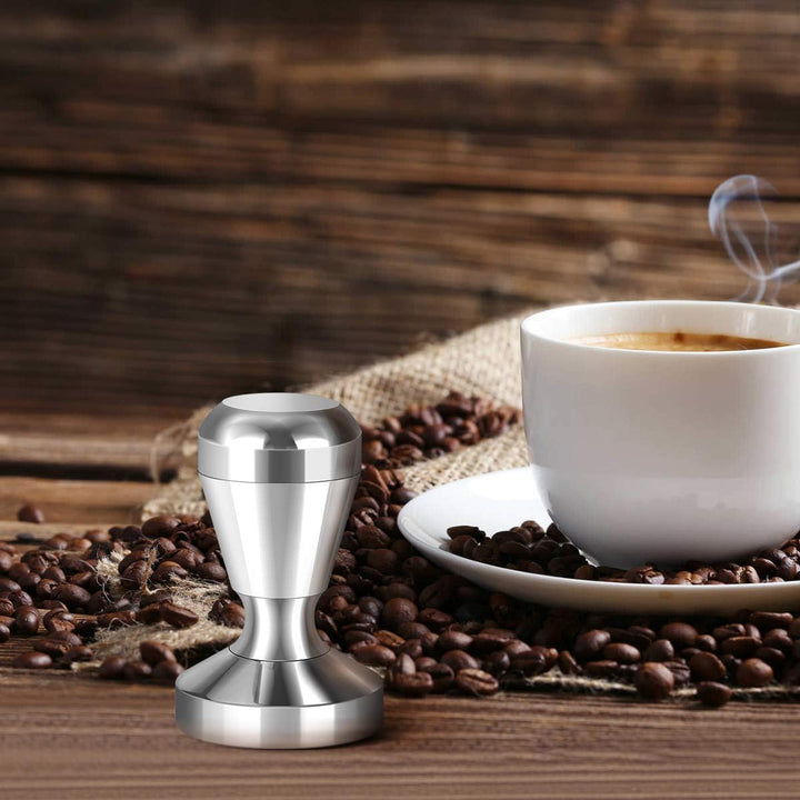 Philorn Kaffees Tampfer 51mm, Espresso-Kaffeestampfer Pulver mit Silikonmatte für Heim- und Büro-Kaf