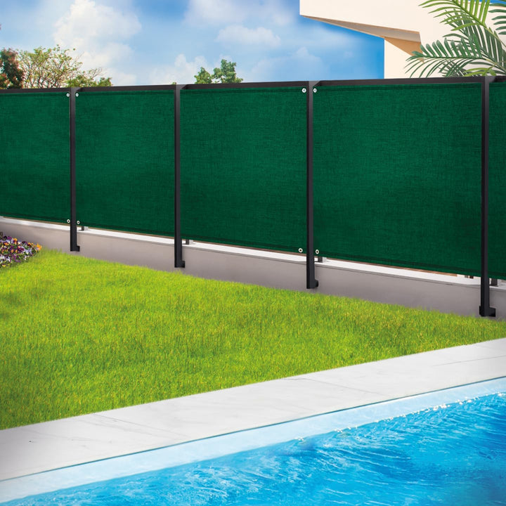 ProBache - Sichtschutzplane, verstärkt, Luxusausführung - 2 x 10 m, 220 g/m² - Grün