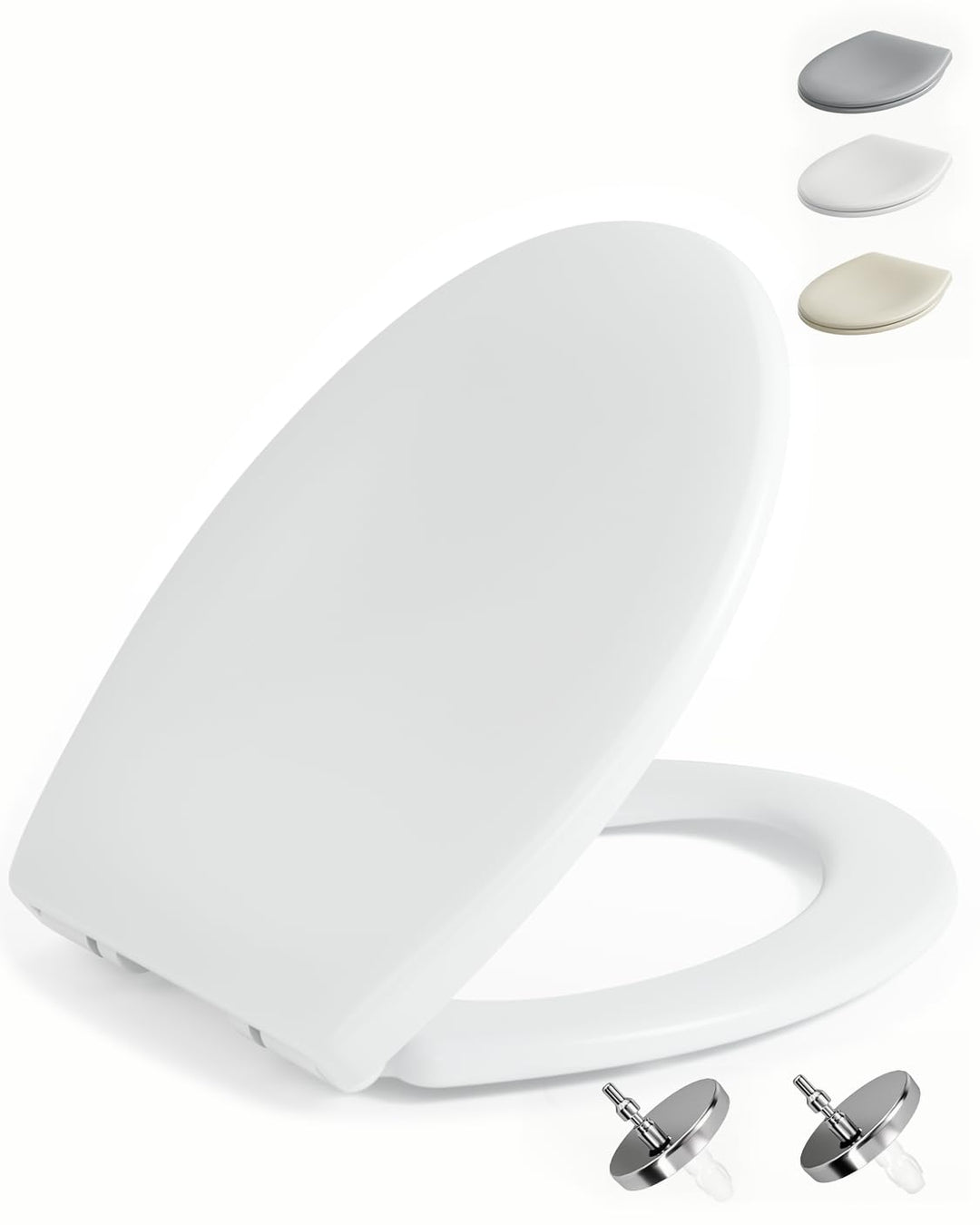 HySail Hochwertiger Toilettendeckel mit Absenkautomatik, Schnellverschluss und Hygienischer Oberfläc