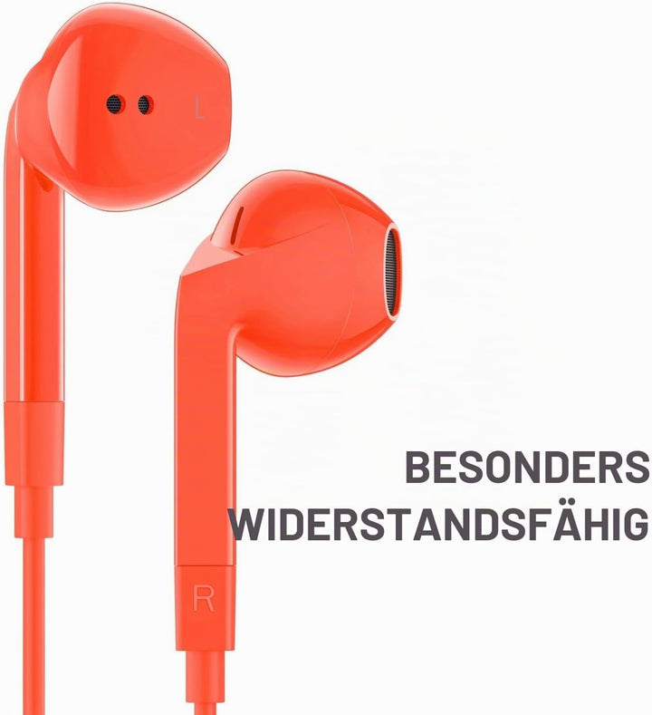 LUDOS FEROX Kopfhörer In Ear Kopfhörer mit Kabel und Mikrofon, 5 Jahre Garantie, In Ear Ohrhörer, 3,