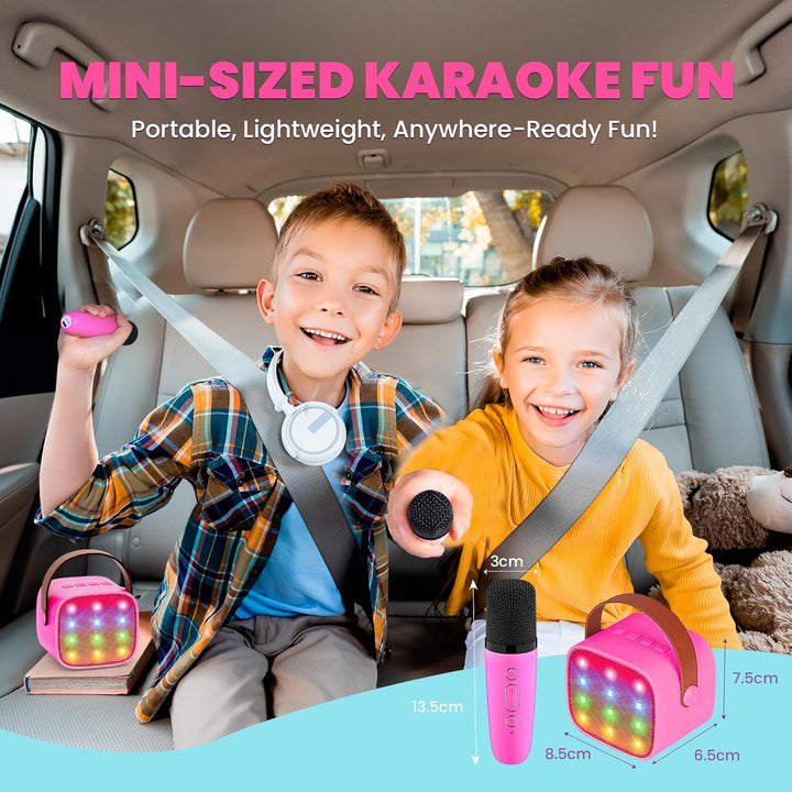 Kinder Karaoke Maschine, Neueste Karaoke Mikrofon Kinder, Geschenke für Mädchen Jungs,Mini Bluetooth