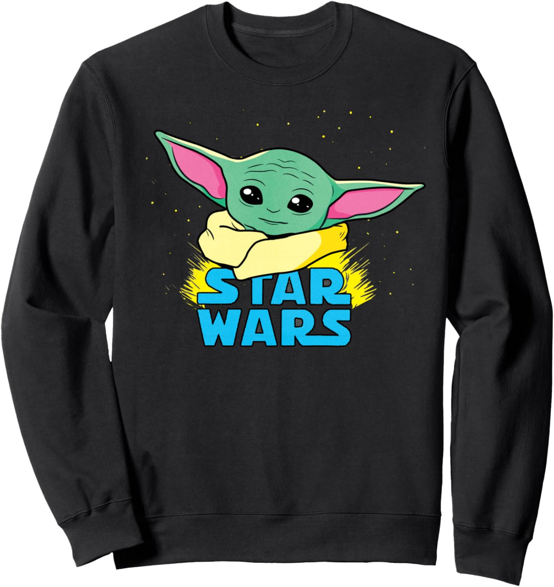 Star Wars The Mandalorian The Child Comic Book Illustration Sweatshirt