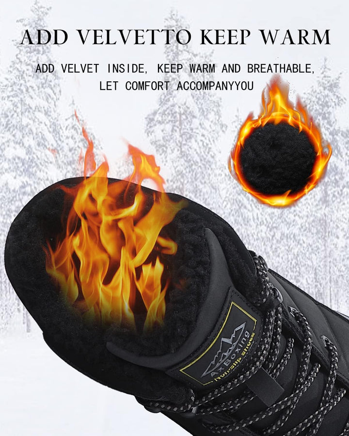 ARRIGO BELLO Winterschuhe Herren Winterstiefel Wanderstiefel Trekking Stiefel Gefüttert Warm Rutschf