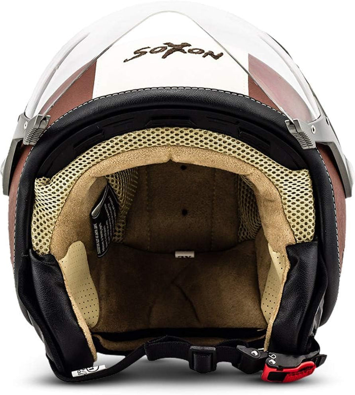 Soxon® SP-325 „Vintage“ · Jet-Helm · Motorrad-Helm Roller-Helm Scooter-Helm Moped Mofa-Helm Chopper