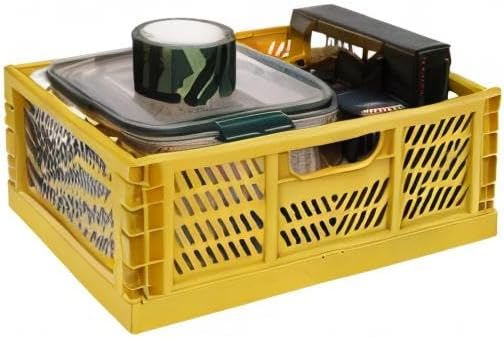 Spesh 2 Stücke Klappboxen Faltbar Aufbewahrungskorb Plastik Klappkisten Kunststoff Stabil Lagerkiste