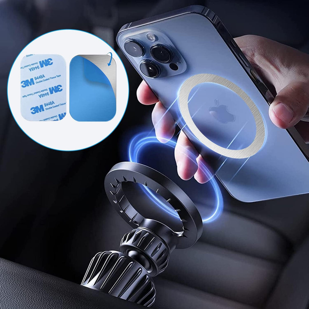 Metallplatte Metallplättchen Handy, 6 Stück Ultradünne Metallplättchen Fuer Kfz Magnetische Handyhal