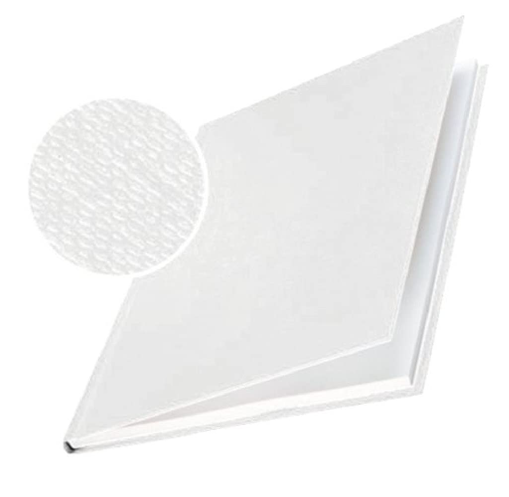 Leitz 73910001 Buchbindemappe impressBIND, Hard Cover, A4, 7 mm, 10 Stück, weiss weiss, weiss