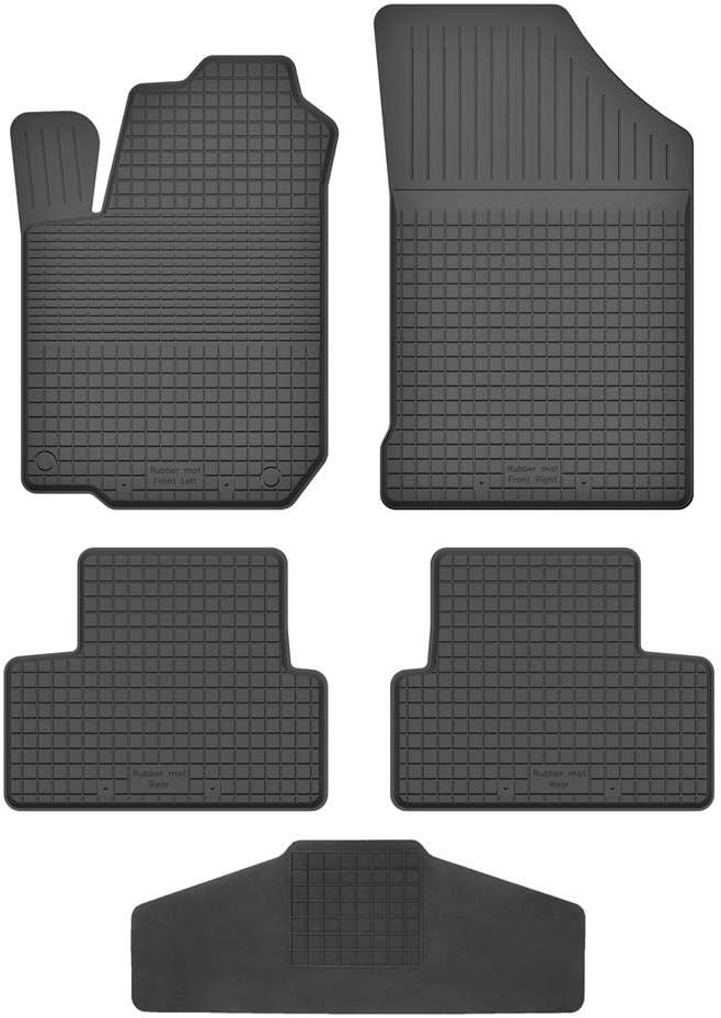 Fussmatten Vorne, Hinten + Tunnel für Renault Twingo II 2 2007-2014 Gummi Gumimatten