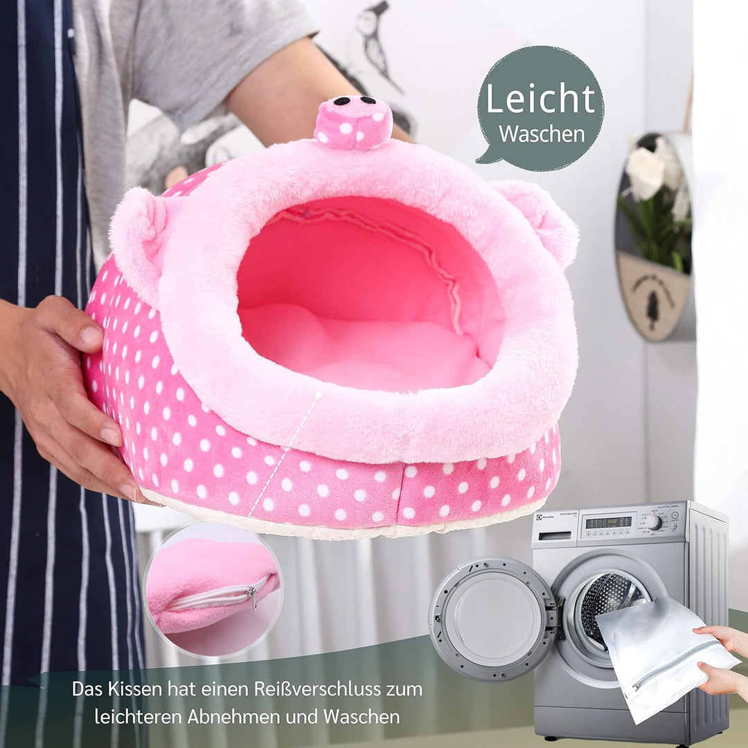 JanYoo Kleintierhöhle für Chinchilla, Igel, Meerschweinchen, Käfigzubehör, Spielzeug, für Bartagame,