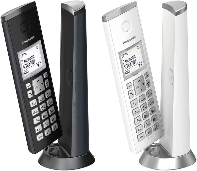 Panasonic KX-TGK210 DECT, Anruferkennung, Schwarz & KX-TGK210 DECT-Telefon Anrufer-Identifikation We