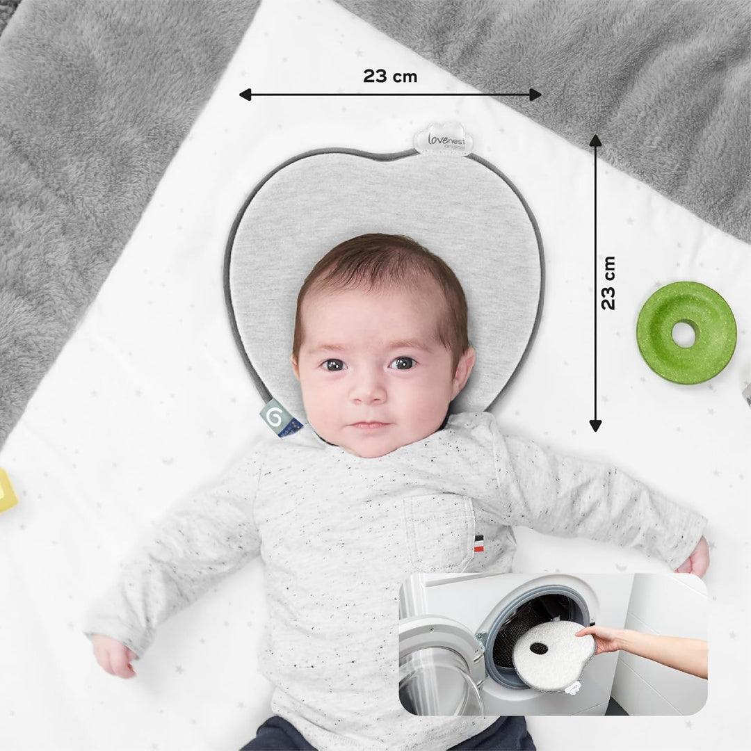 Babymoov Lovenest Orginal Smokey Baby Kopfkissen gegen Plagiozephalie, von einem franz. Kinderarzt e
