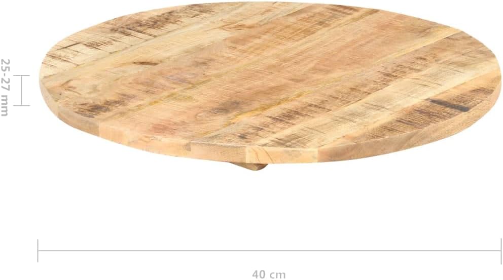 vidaXL Mangoholz Massiv Tischplatte Massivholzplatte Holzplatte Ersatztischplatte Holz Platte für Es