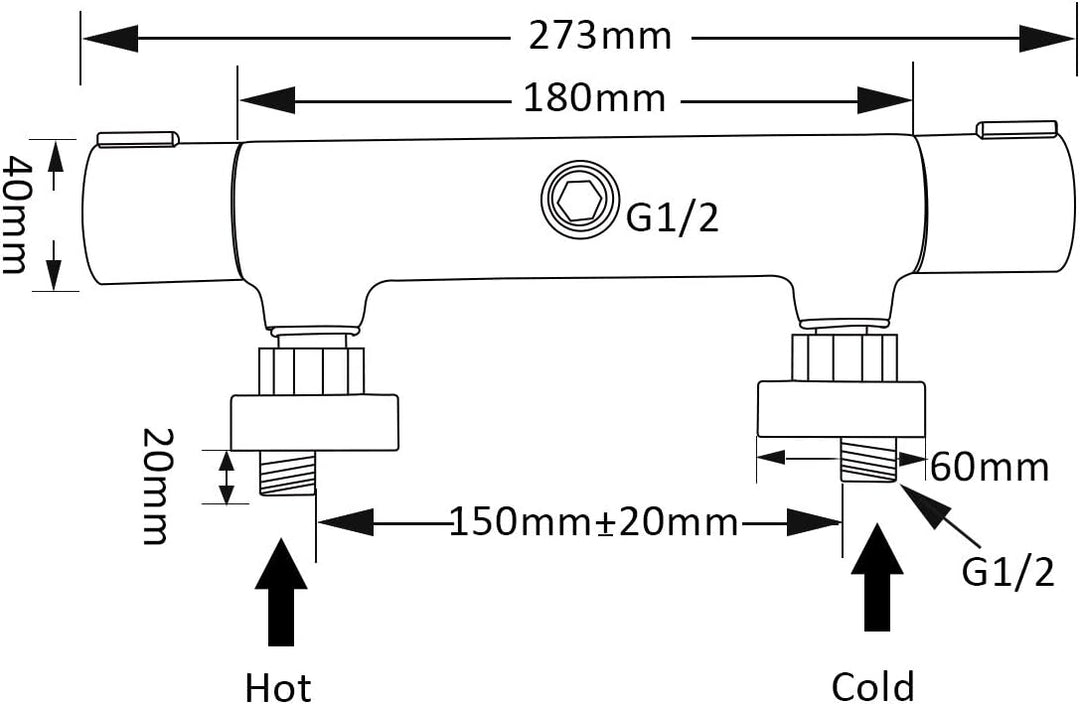 GAPPO Armatur Dusche Thermostat/mit 38℃ Sicherheitstaste/Dusche mischbatterie Messing Kern, Chrom Ch