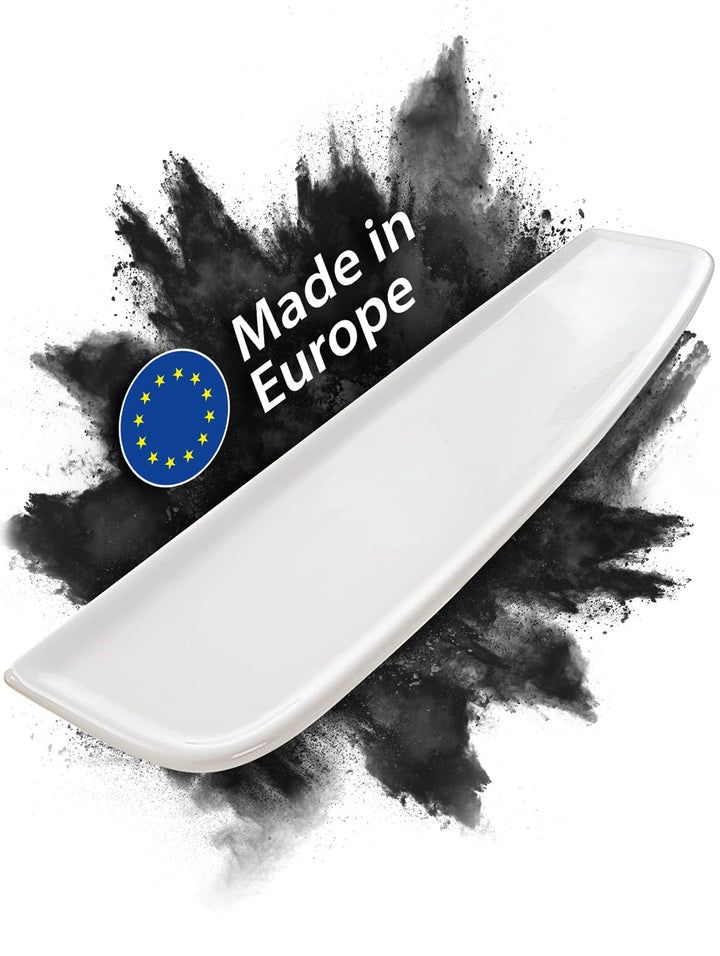 aquaSu® Badablage weiss 60 cm - Made in EU - Badregal mit Überlaufschutz - robuste Sanitärkeramik -