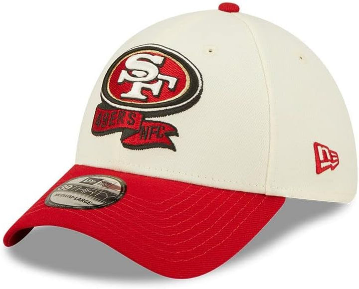 New Era NFL 2022-2023 Sideline 39Thirty Stretch Cap NFL Fankappe alle Teams in Chrome Weiss und Team