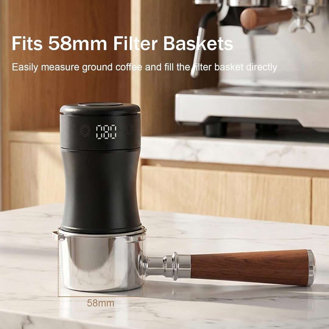 Kaffeewaage, Espresso Waage 0,1g - Digitale Kaffee Waage mit Dosierbecher, USB-C Wiederaufladbar, Ba