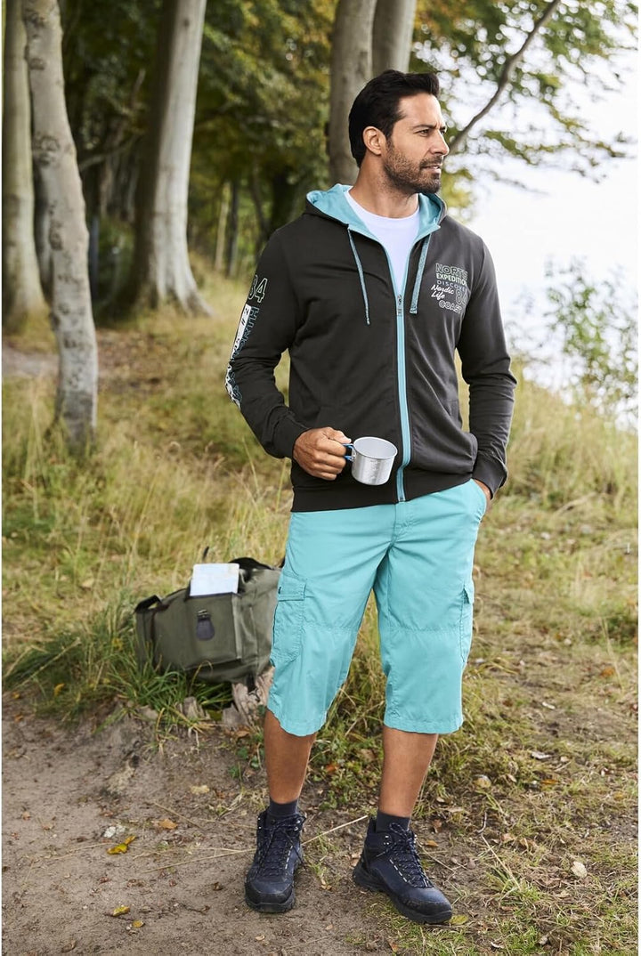 Jan Vanderstorm Herren Sweatjacke Roderich, Dunkelgrau