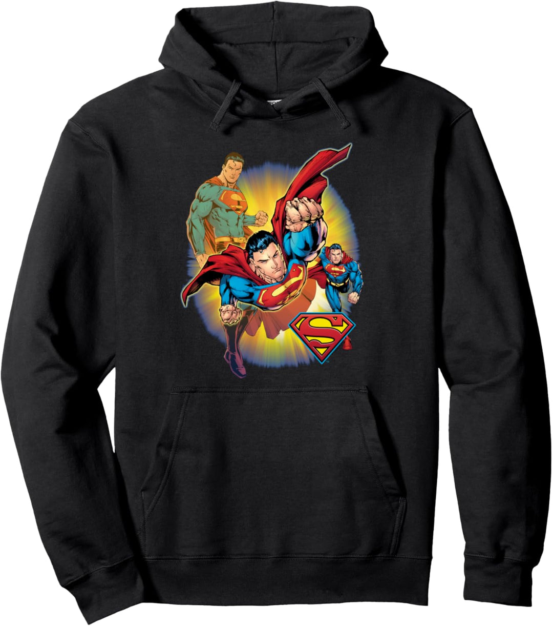 Superman Collage Pullover Hoodie