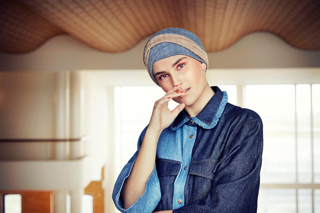Viva Headwear Damen Beautiful printed V Turban from Danish Viva Headwear, Multicolor, Einheitsgrösse