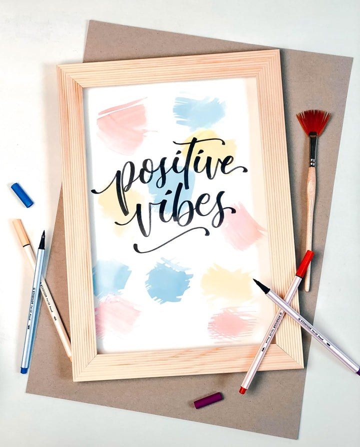 Premium-Filzstift mit Pinselspitze für variable Strichstärken - STABILO Pen 68 brush - 25er Metallet