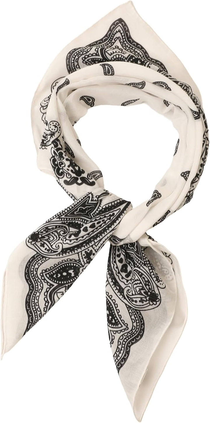 Unisex Seide Baumwolle Mix 65/65 cm Halstuch handrolliert Nickituch Kopftuch Bandana Seidenhalstuch