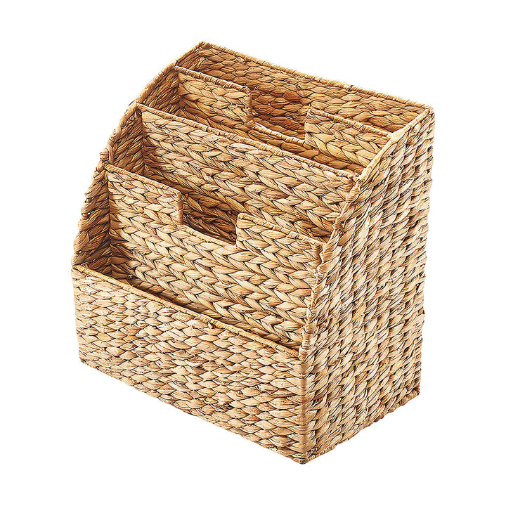 Kobolo Zeitungsständer Zeitungskorb aus Wasserhyazinthe - 40x25x41 cm Braun