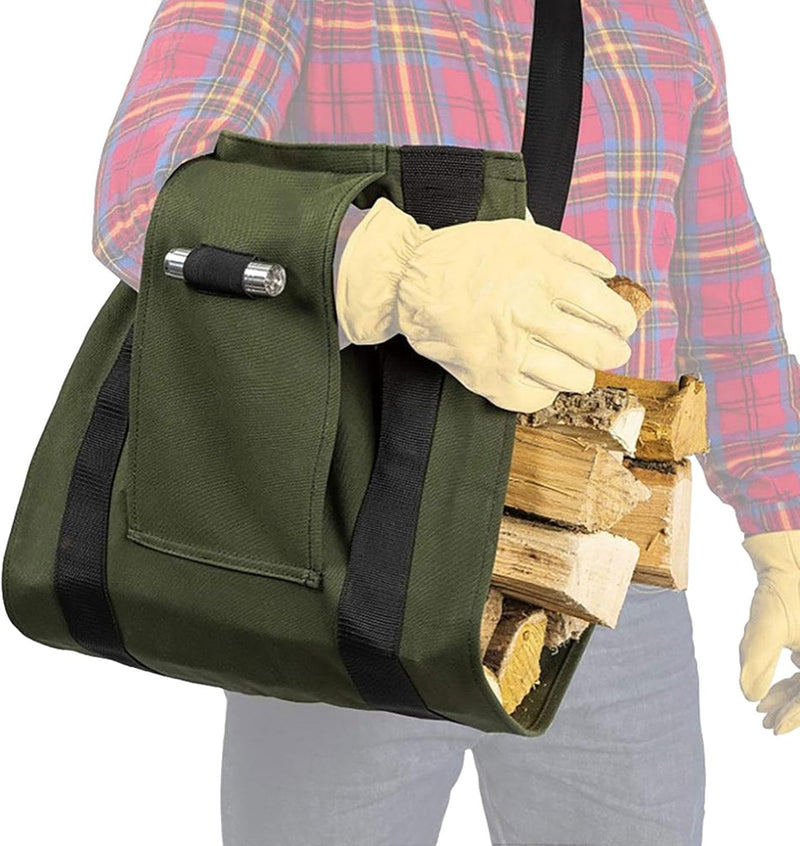 Brennholzträger,Multifunktionaler faltbarer Holzträger für Brennholz - Schwere Holztasche, Brennholz