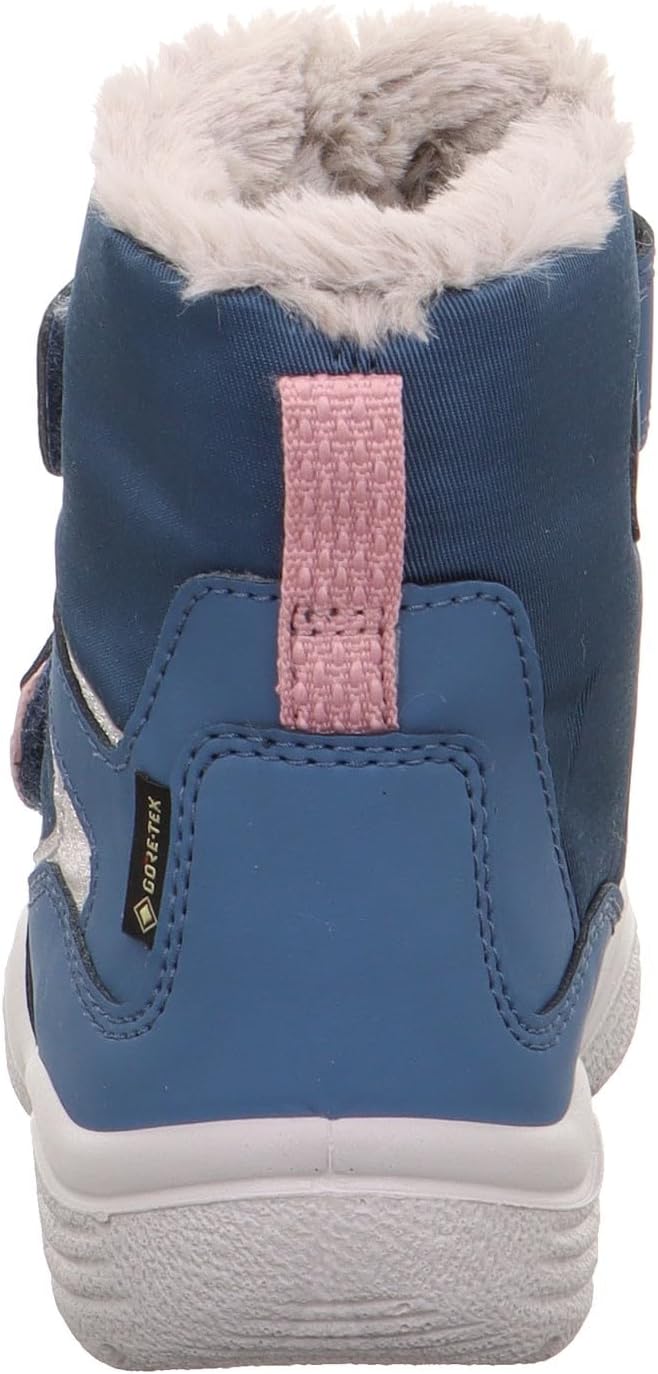 Superfit Mädchen Crystal Warm Gefütterte Gore-tex Schneestiefel 25 EU Schmal Blau Grau 8020, 25 EU S
