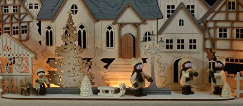 3D Schwibbogen 72cm Adventszeit Winterkinder Handarbeit Erzgebirge erzgebirgischer