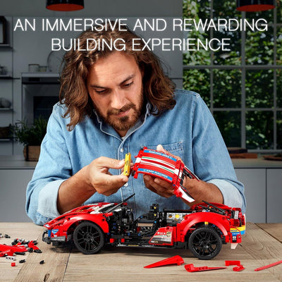 LEGO 42125 Technic Ferrari 488 GTE “AF Corse #51” Supersportwagen, Exklusives Sammlermodell, Modellb