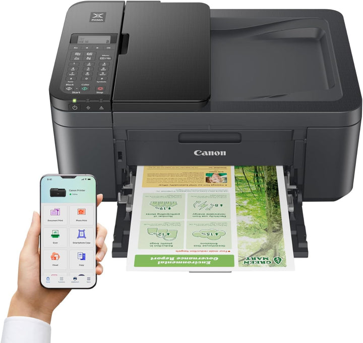 Canon PIXMA TR4755i Multifunktionsdrucker 4in1 (Tintenstrahl, Drucken, Kopieren, Scannen, Faxen, A4,