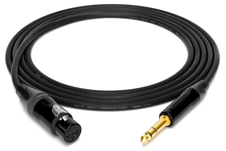 enoaudio Mogami 2534 Quad Professionel Studio Kabel Symmetrische | Neutrik Gold XLR female - 6,3mm T