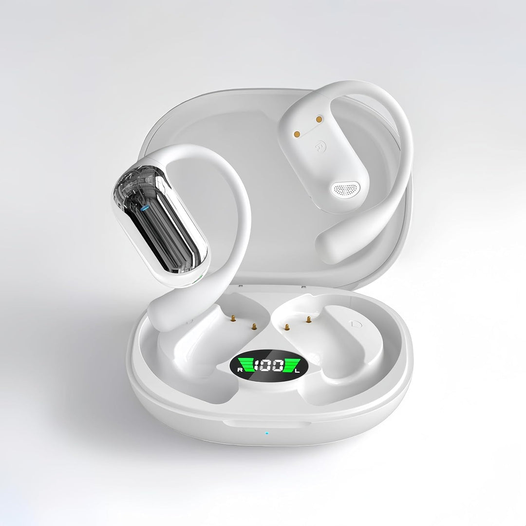 Next Destination Kabellose Bluetooth 5.4 Sport-Kopfhörer mit Haken Q16S | Kopfhörer | IPX7 wasserdic