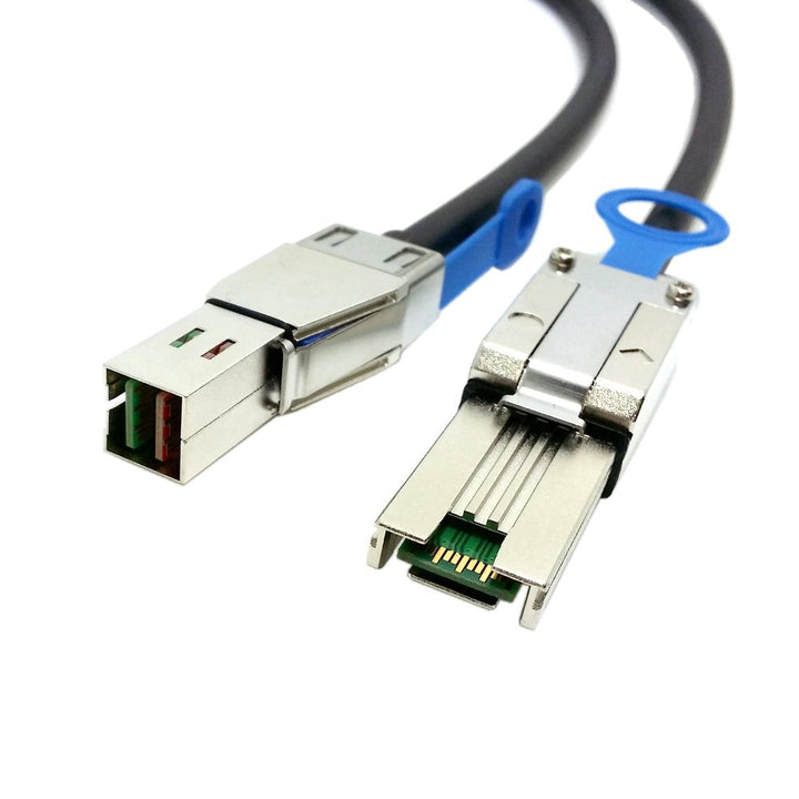 chenyang Externes Mini SAS 4X SFF-8088 auf Mini SAS High Density HD SFF-8644 Datenserver Raid Kabel