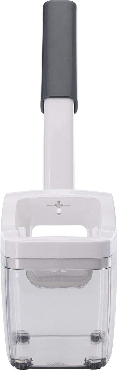 Westmark Pflaumen- und Zwetschgenentsteiner mit Auffangbehälter, Höhe: 33,7 cm, Edelstahl/Kunststoff