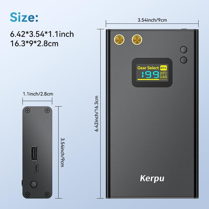 Akku Punktschweissgerät,Kerpu 12000mAh Batterien Punktschweissgerät im Taschenformat mit 90 einstell