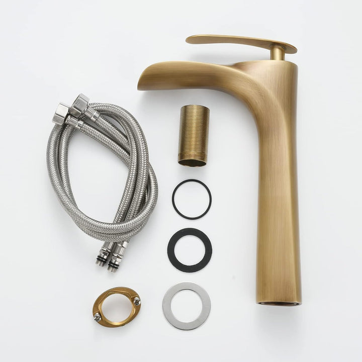 Wasserhahn Vintage Wasserhahn Antik Beelee Wasserfall Waschbecken Armaturen Antik Messing Monoblock