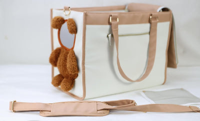 Hundetasche Transporttasche Luxus Teddy-Optik