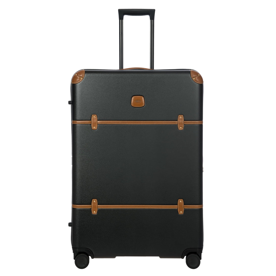 Brics Bellagio - 4-Rollen-Trolley 82 cm erw. recycelt black/tan, Black/Tan