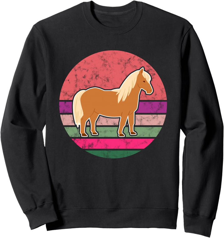 Islandpferd Isländer Island Pony Pferd Reiten Retro Vintage Sweatshirt