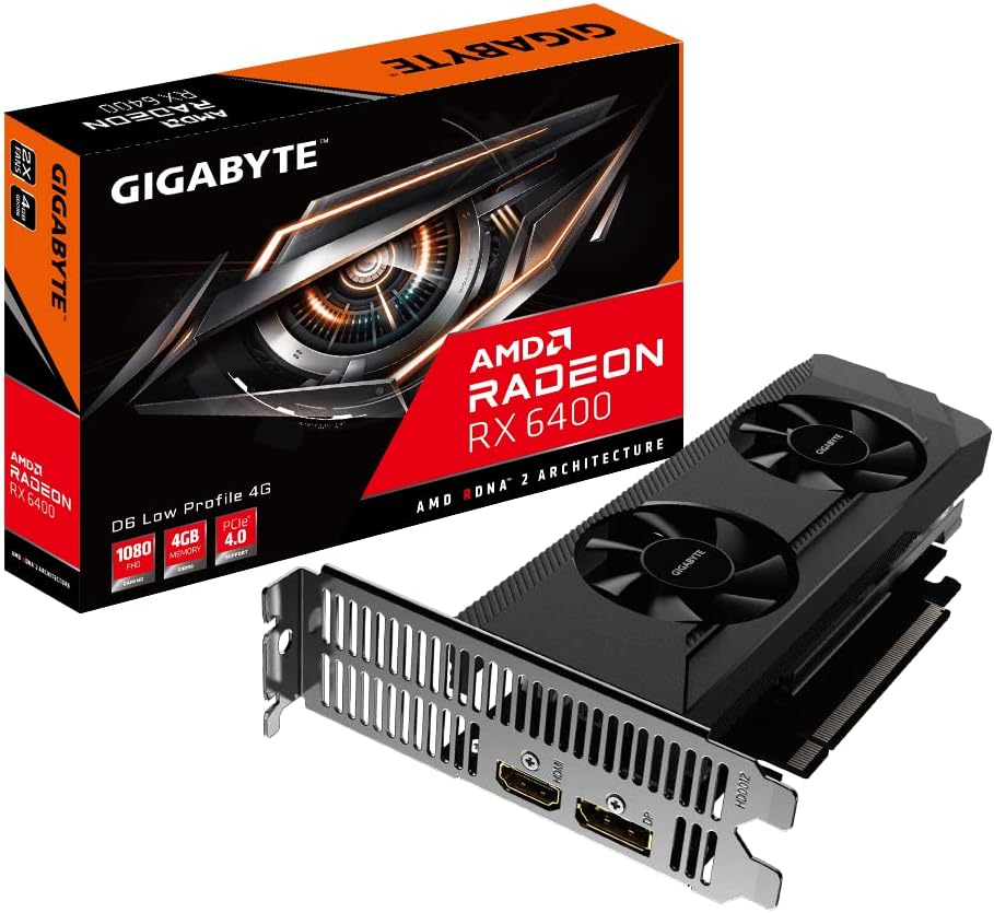 Gigabyte Radeon RX 6400 D6 Low AMD 4 GB GDDR6