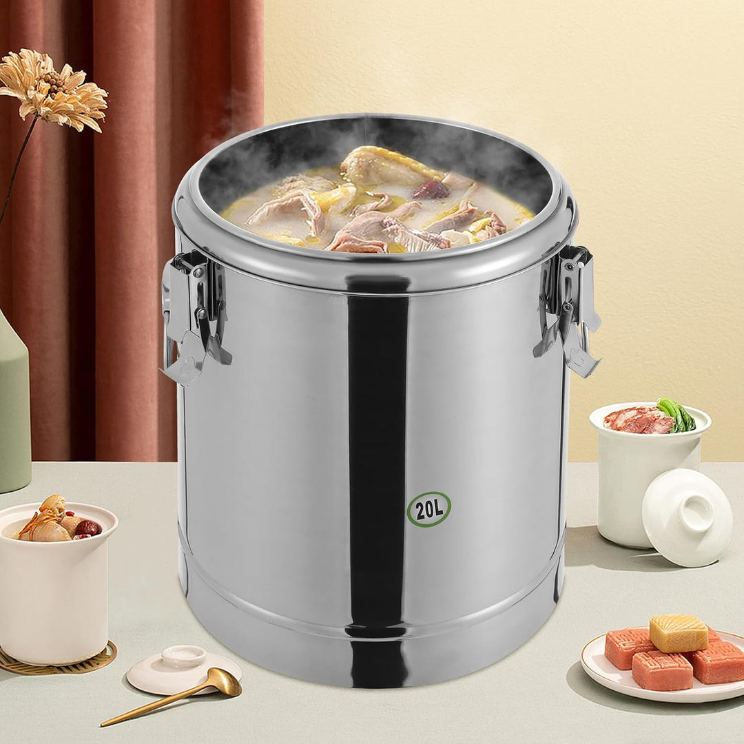 Suppenbehälter Isolierter Eimer Edelstahl Suppentransporter Rund Thermobehlter Warmhaltebehlter Edel