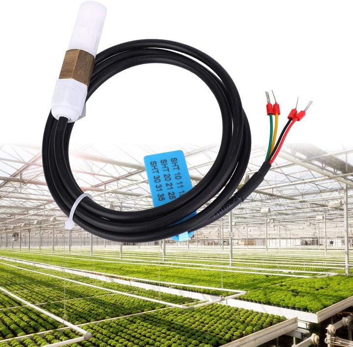 Temperatursensor, digitaler Temperaturfeuchtesensor Kupfer Kunststoffgehäuse Hohe Genauigkeit für Bo