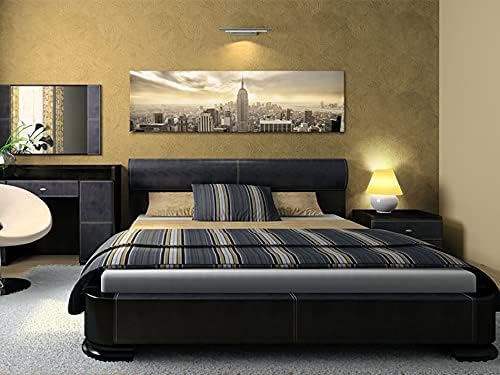 murando - Wandbilder XXL Stadt New York 90x30 cm 1 tlg - Wand Deko Vlies Leinwand Bilder Gross Wandd